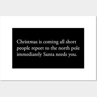 christmas funny quotes Posters and Art